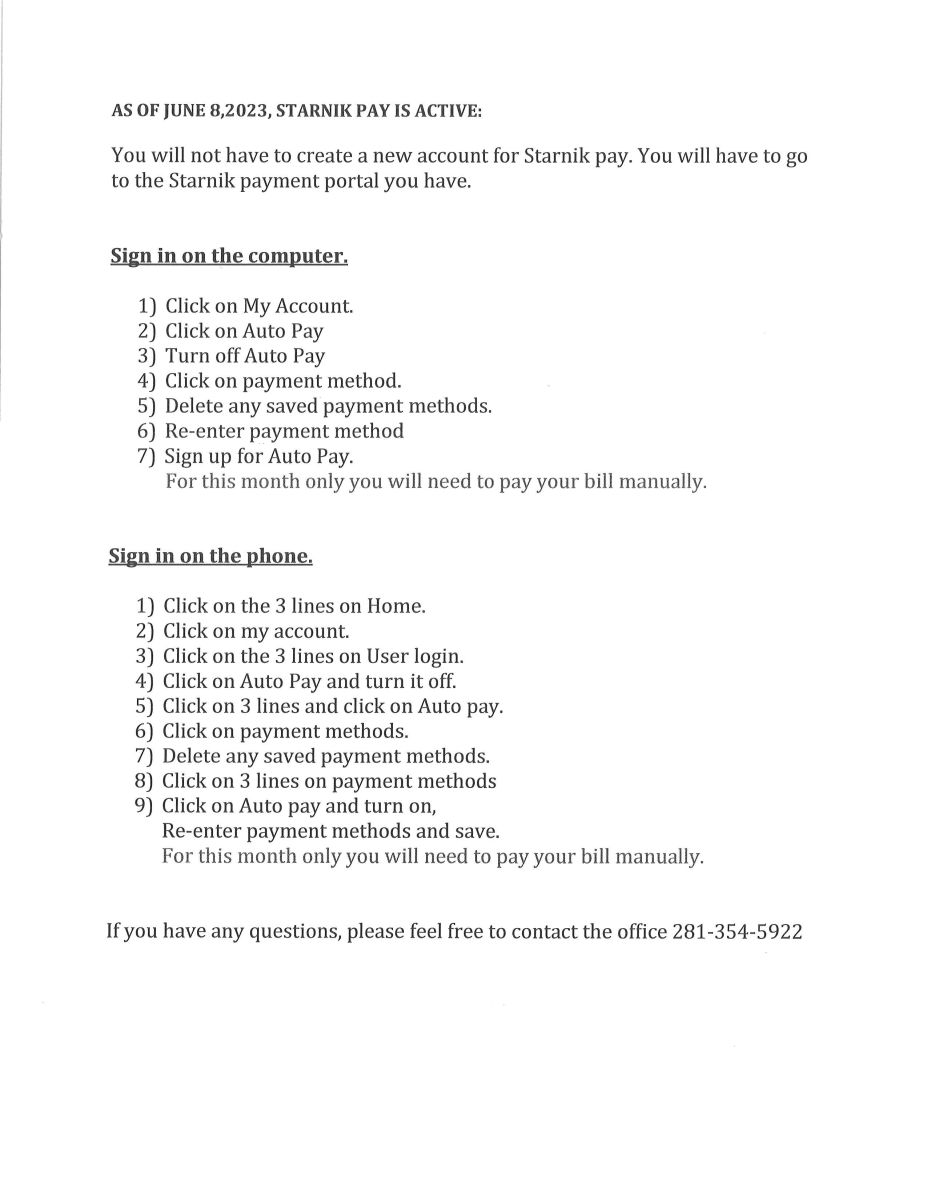 Bill Payment Porter Special Utility District